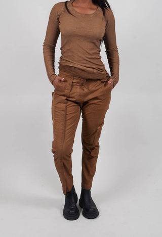 Slim Trousers with Seam Detail in Dakar Cloud - 2190105