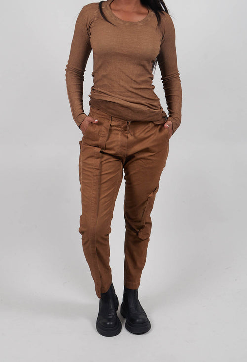 Slim Trousers with Seam Detail in Dakar Cloud - 2190105