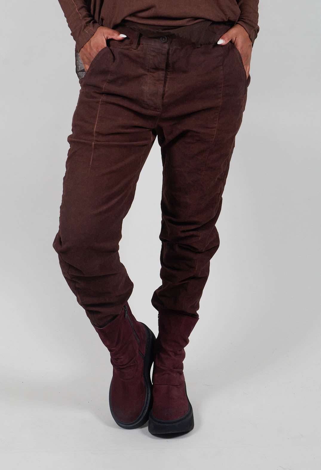Straight Leg Trousers in Henna Cloud - 2220102