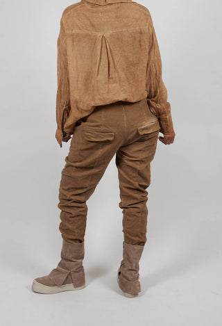 Straight Leg Trousers in Clay Cloud  - 2220102