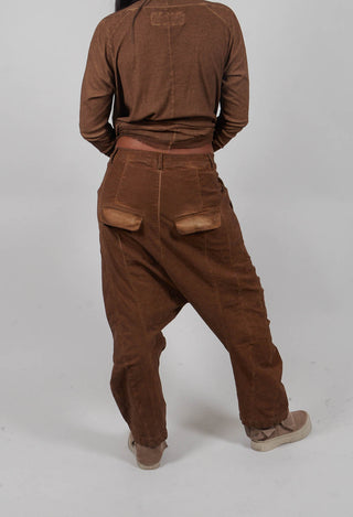 Drop Crotch Trousers in Dakar Cloud   - 2220103
