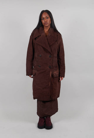Double Breasted Coat in Henna Cloud - 2221205