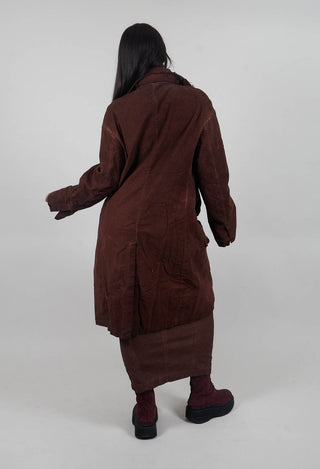 Double Breasted Coat in Henna Cloud - 2221205