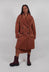 Double Breasted Coat in Terracotta Cloud  - 2221205