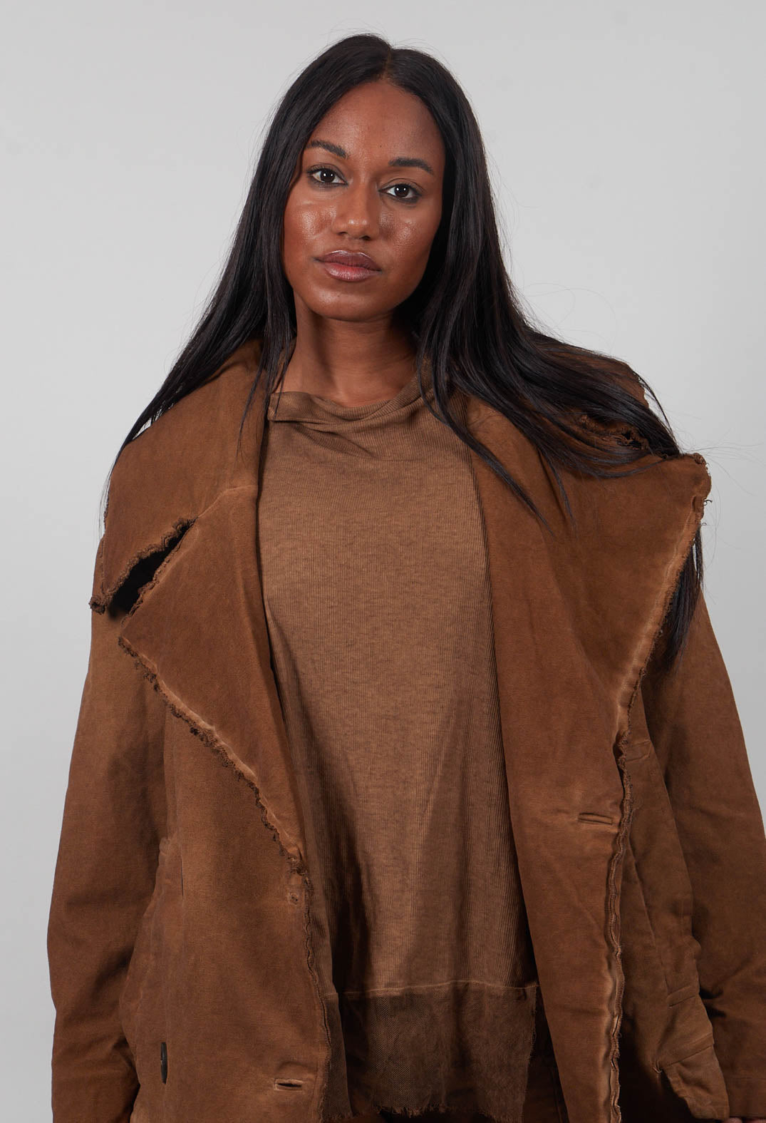 Double Breasted Coat in Dakar Cloud  - 2221205
