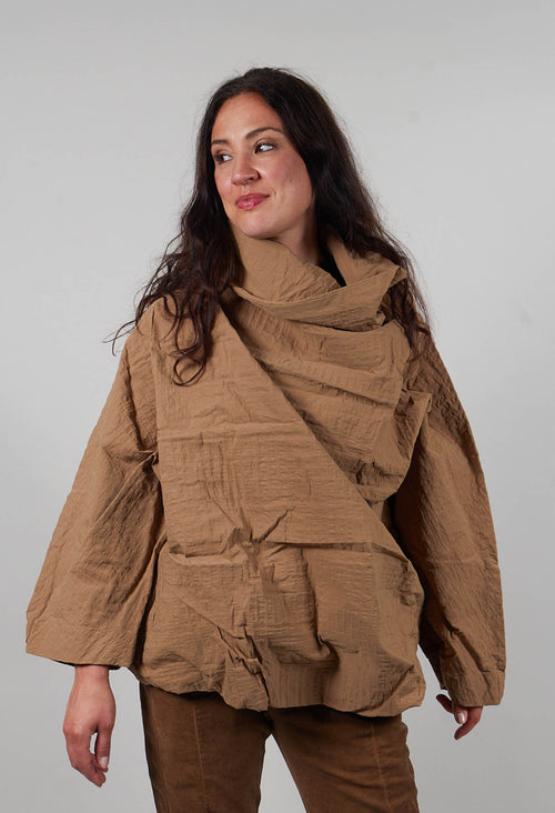Oversized High Neck Top in Dakar 3D Optic  - 2240802