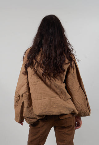 Oversized High Neck Top in Dakar 3D Optic  - 2240802