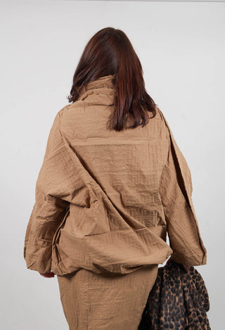 Oversized High Neck Top in Dakar 3D Optic  - 2240802