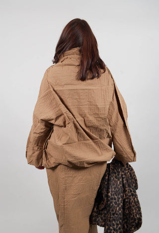 Oversized High Neck Top in Dakar 3D Optic  - 2240802