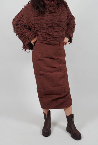 Pencil Skirt in Henna 3D Optic - 2240308