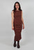 Shift Dress in Henna 3D Optic - 2240911