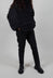 Pull On Trousers in Black 3D Optic - 2240113