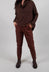 Pull On Trousers in Henna 3D Optic  - 2240113
