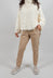 Pull On Trousers in Clay 3D Optic  - 2240113