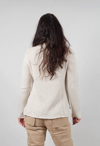 Cable Jumper in Ivory Melange - 2250703