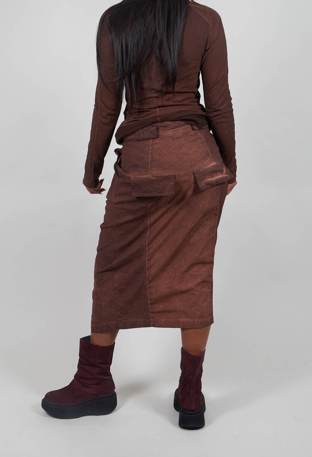 Fitted Skirt in Henna Cloud  - 2260303