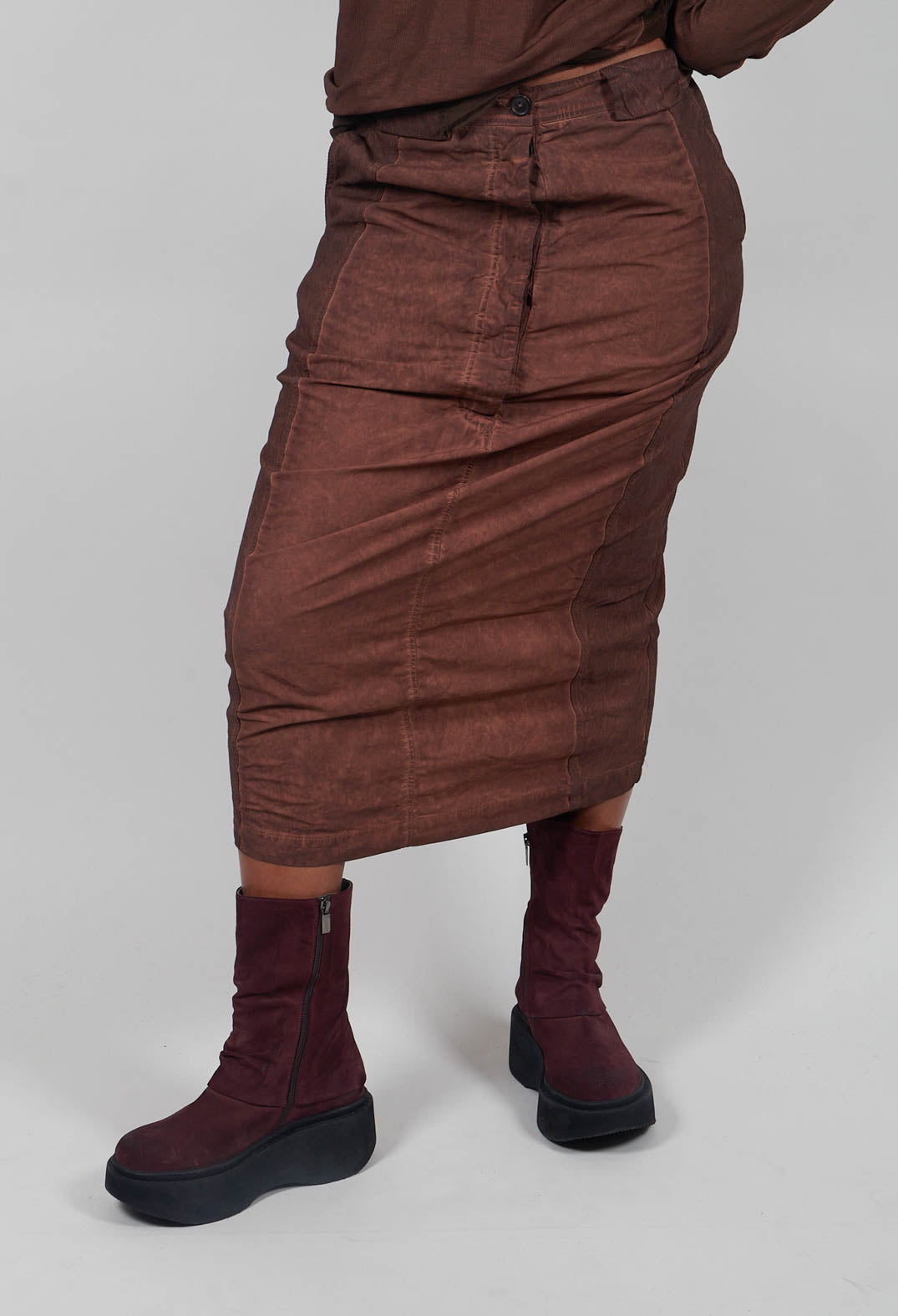 Fitted Skirt in Henna Cloud  - 2260303