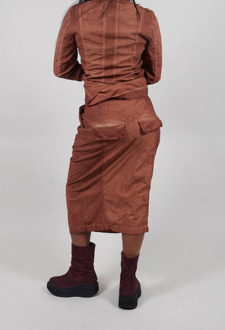 Fitted Skirt in Terracotta Cloud - 2260303