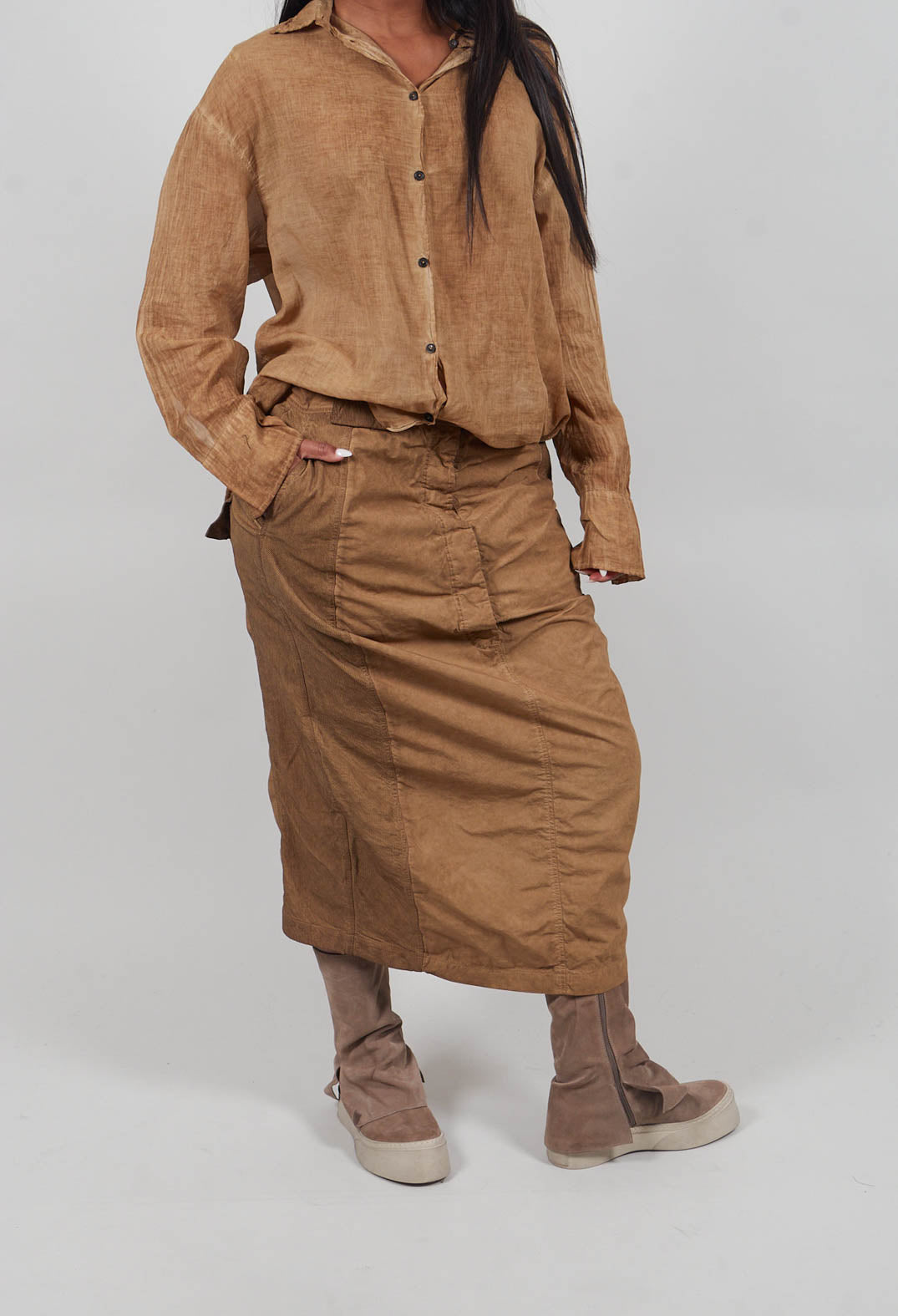 Fitted Skirt in Dakar Cloud  - 2260303