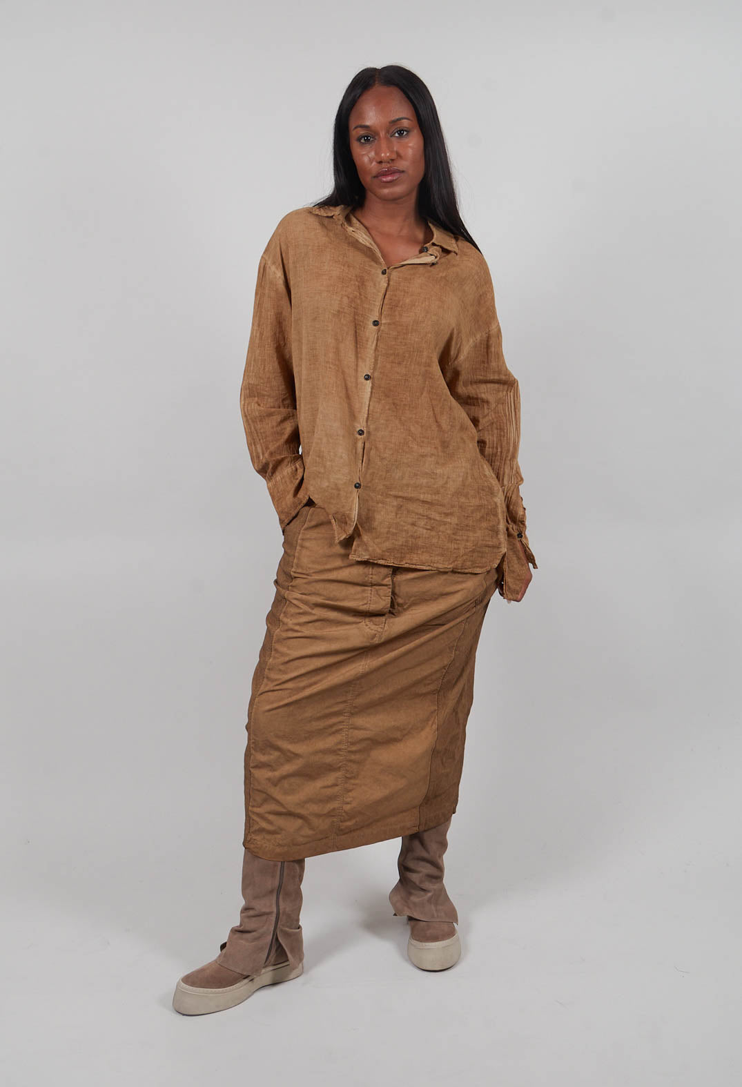 Fitted Skirt in Dakar Cloud  - 2260303