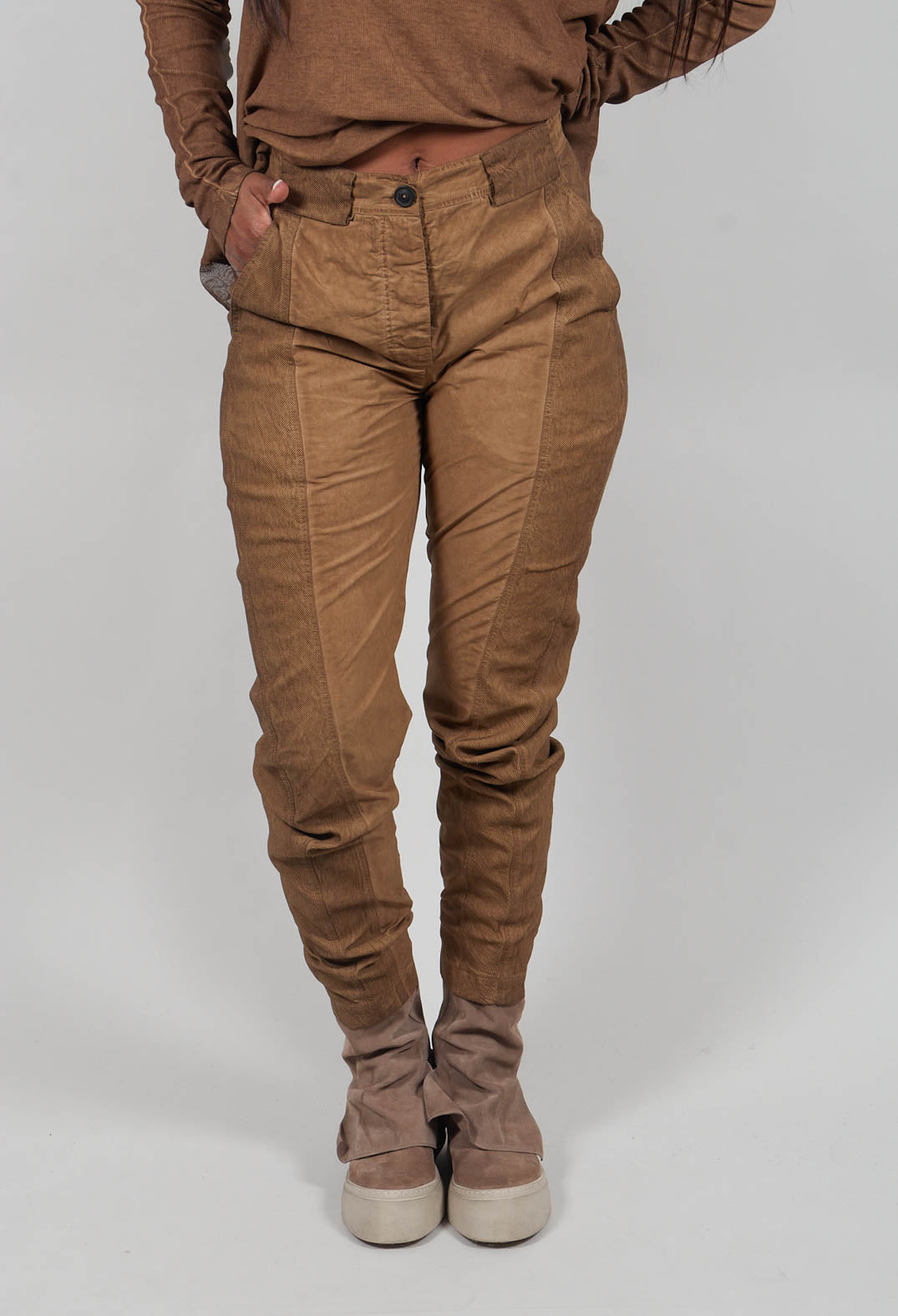 Seam Detail Trousers in Dakar Cloud - 2260104