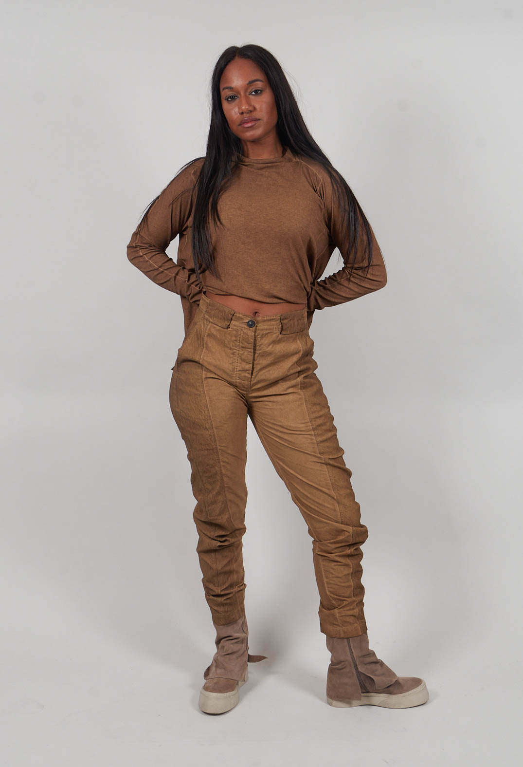 Seam Detail Trousers in Dakar Cloud - 2260104