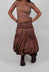 Bubble Hem Skirt in Henna Cloud  - 2260307