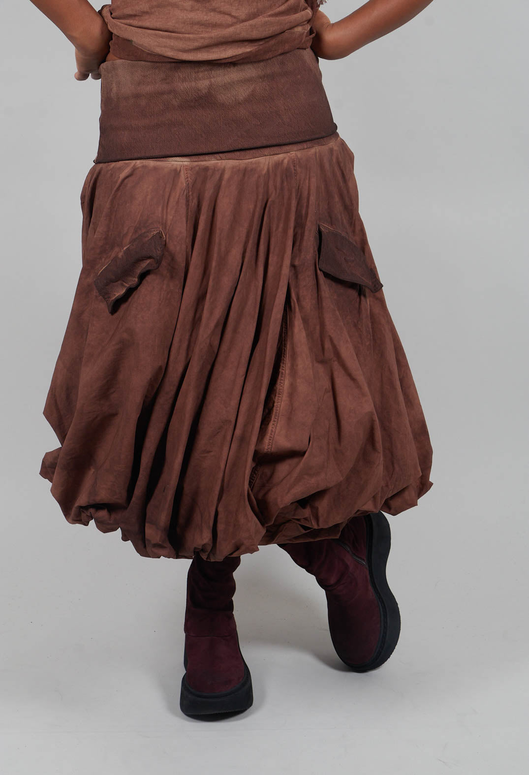 Bubble Hem Skirt in Henna Cloud  - 2260307
