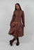 Bubble Hem Dress in Henna Cloud - 2260908