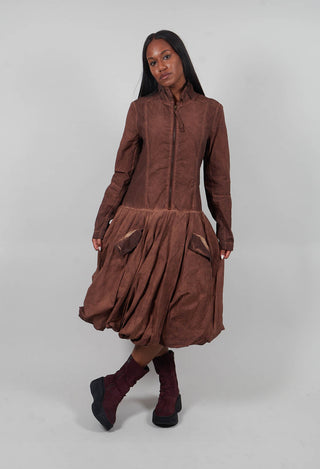 Bubble Hem Dress in Henna Cloud - 2260908