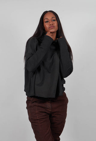 Oversized Top in Black Cloud  - 2280503