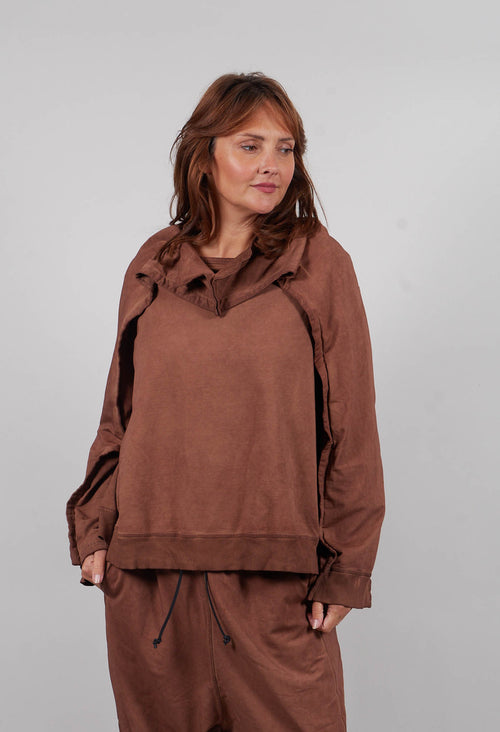 Long Sleeve Sweatshirt in Terracotta Cloud - 2280504