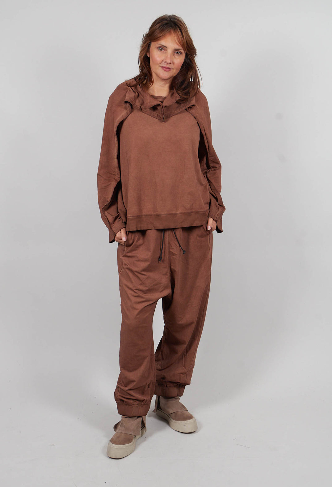 Long Sleeve Sweatshirt in Terracotta Cloud - 2280504