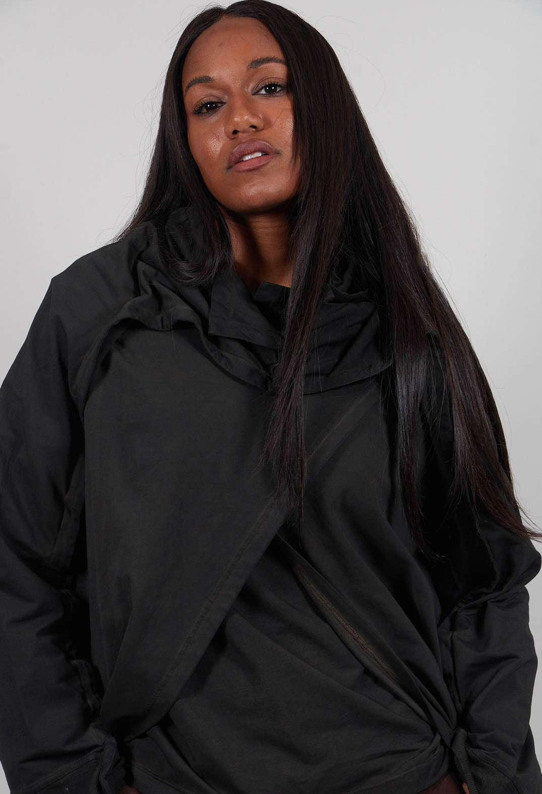 Jersey Over Dress in Black Cloud  - 2280905