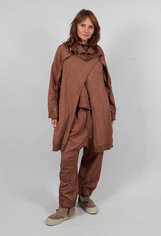 Jersey Over Dress in Terracotta Cloud  - 2280905