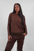 A-Line Top with Sheer Hem in Henna Cloud  - 2340506