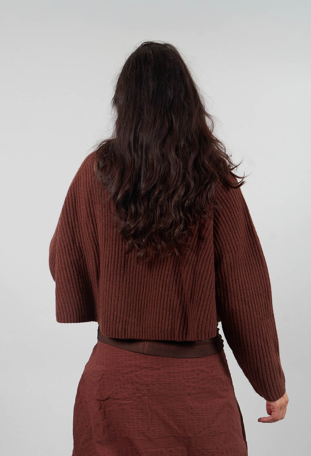 Ribbed Jumper in Henna  - 2350710