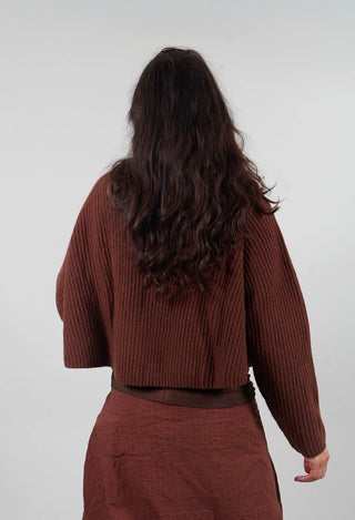 Ribbed Jumper in Henna  - 2350710