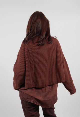 Ribbed Jumper in Henna  - 2350710