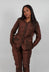 Fitted Jacket in Henna Cloud Stripe - 2391106