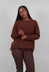 Oversized Raw Edge Jumper in Henna  - 2440701