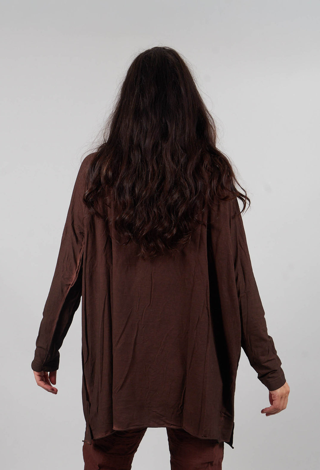 Longline Jersey Top in Henna Cloud   - 2560505