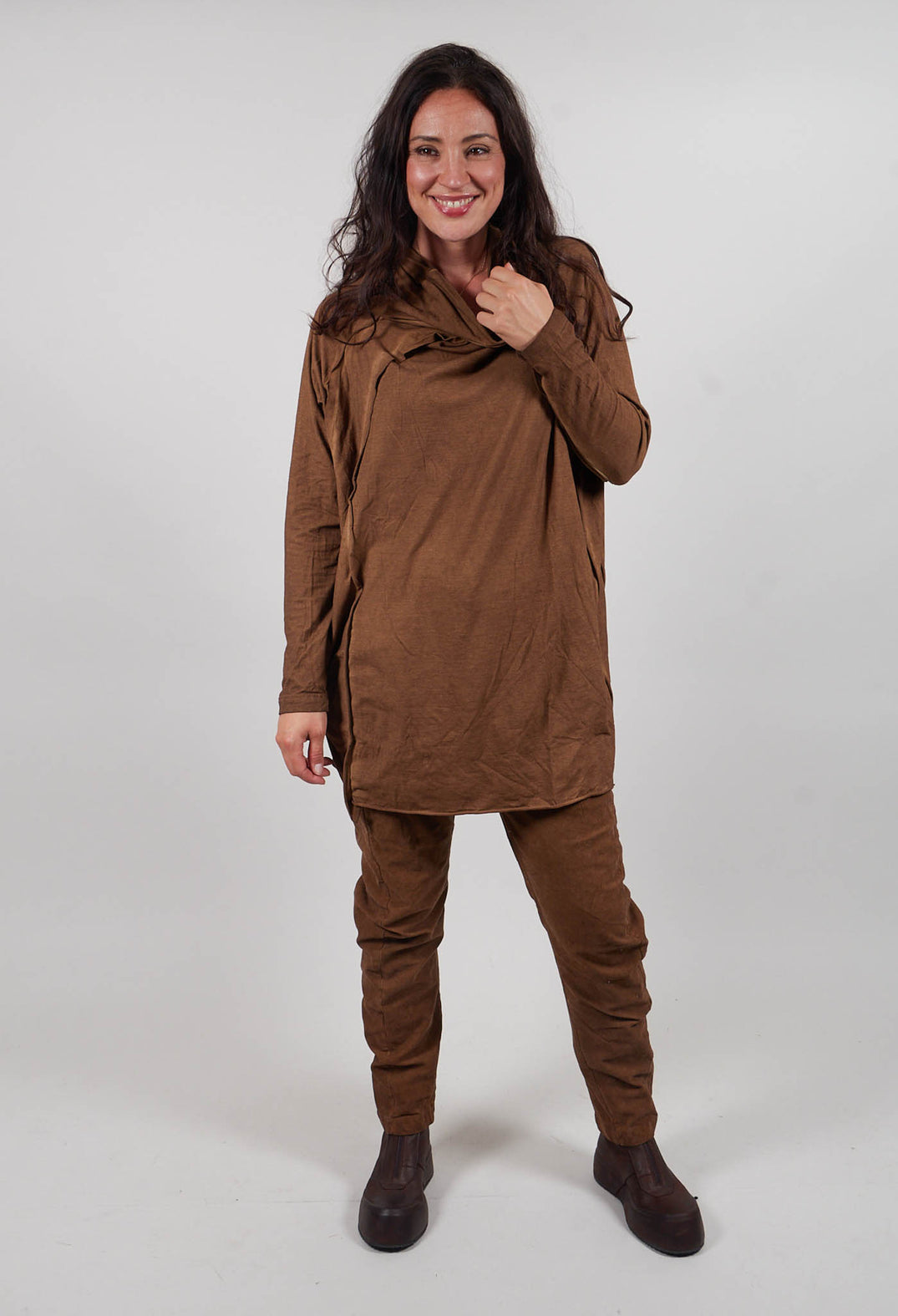 Longline Jersey Top in Dakar Cloud  - 2560505