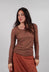 Long Sleeve T-Shirt in Terracotta Cloud  - 2560509