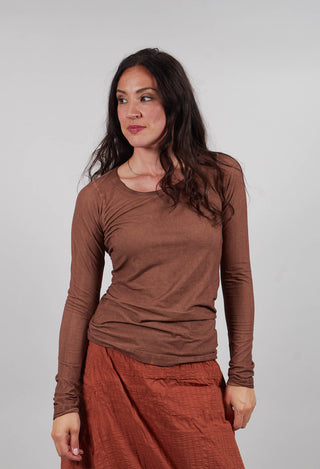 Long Sleeve T-Shirt in Terracotta Cloud  - 2560509