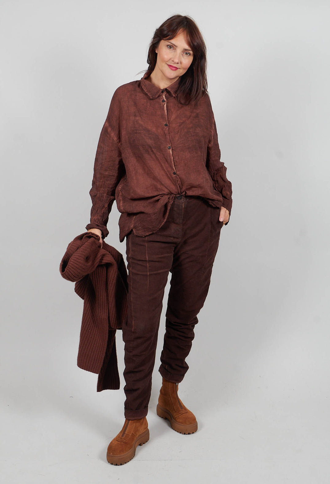 Relaxed Fit Shirt in Henna Cloud  - 2580401