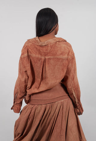 Relaxed Fit Shirt in Terracotta Cloud  - 2580401