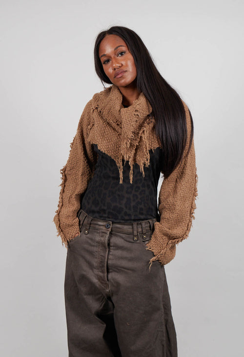 Cropped Long Sleeve Jumper in Dakar  - 2620703