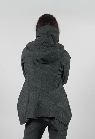 Tailored Jacket with Hood in Forest Print  - 3221101