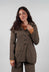 Tailored Jacket with Hood in Bronze Print - 3221101